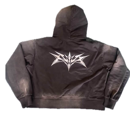 (Pre Order)USA Cropped Zip up